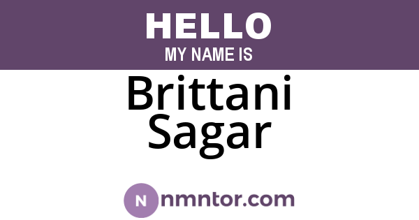 Brittani Sagar