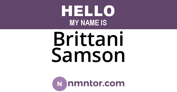 Brittani Samson