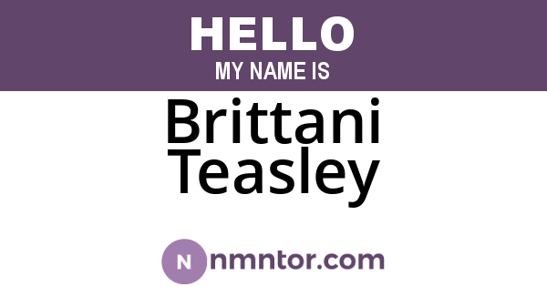 Brittani Teasley