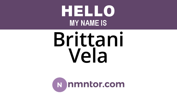Brittani Vela