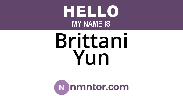 Brittani Yun