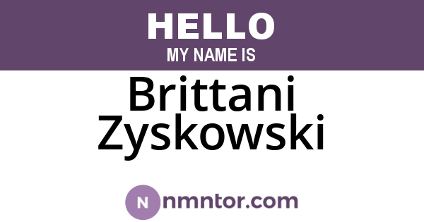 Brittani Zyskowski
