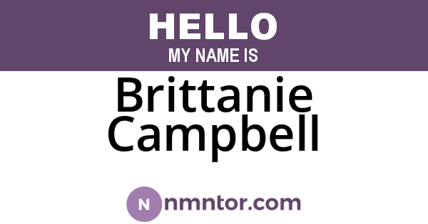Brittanie Campbell