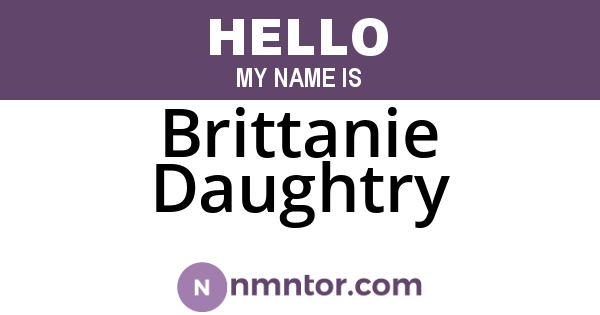 Brittanie Daughtry