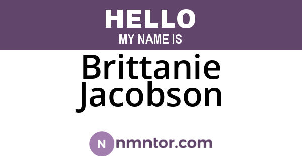 Brittanie Jacobson