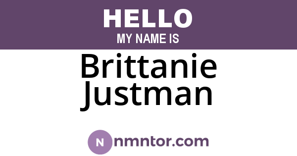 Brittanie Justman