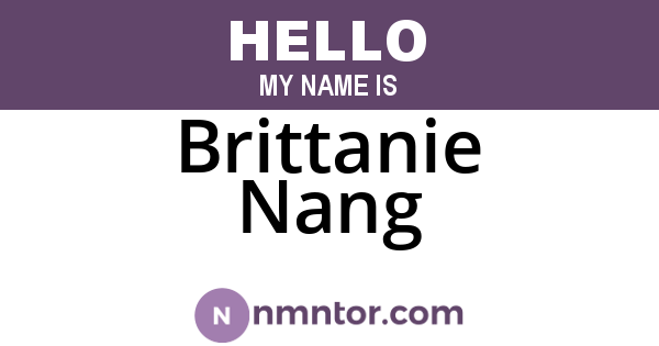 Brittanie Nang