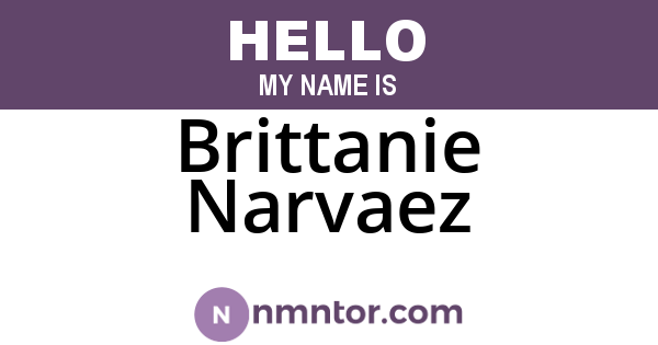 Brittanie Narvaez