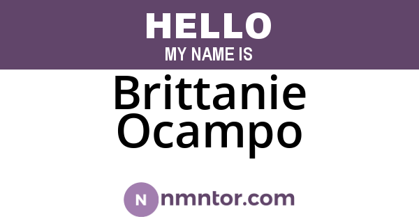 Brittanie Ocampo