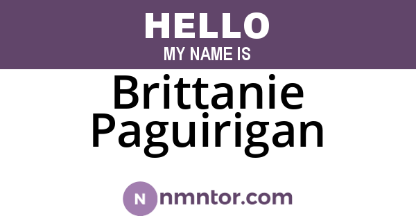 Brittanie Paguirigan