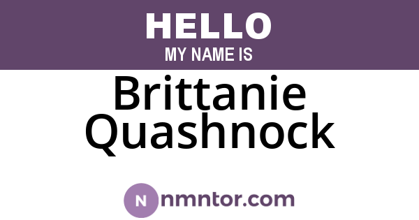 Brittanie Quashnock
