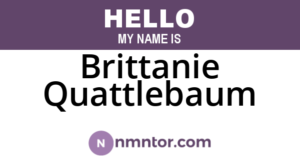 Brittanie Quattlebaum