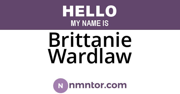Brittanie Wardlaw