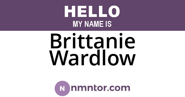 Brittanie Wardlow