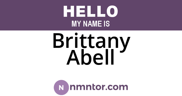 Brittany Abell