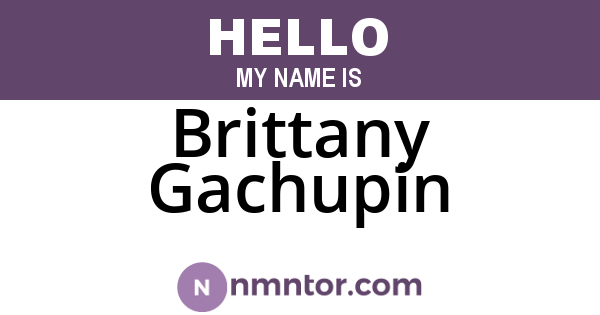 Brittany Gachupin