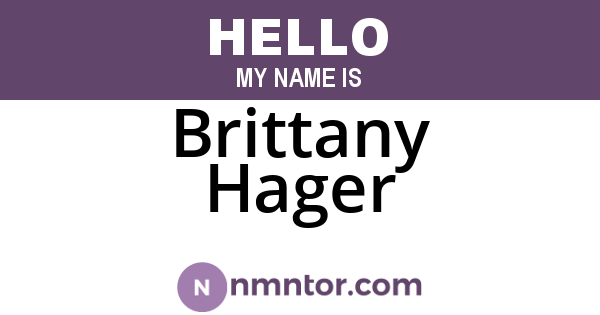 Brittany Hager