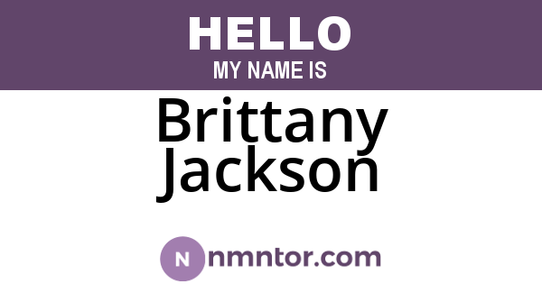 Brittany Jackson