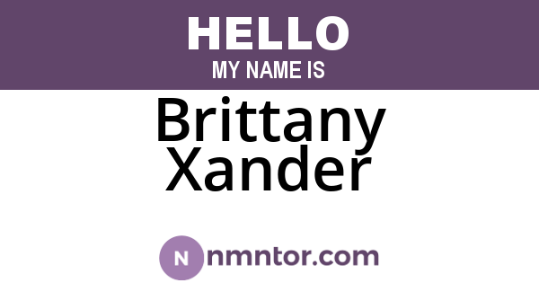 Brittany Xander