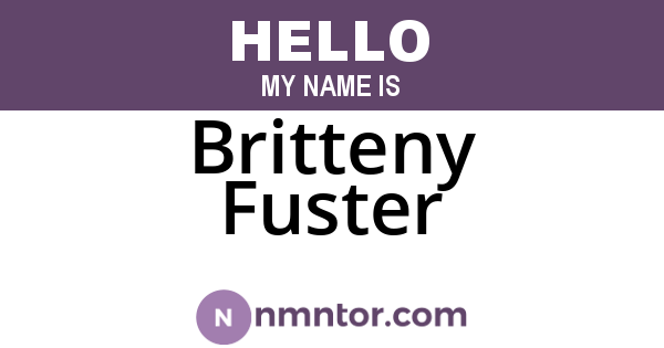 Britteny Fuster