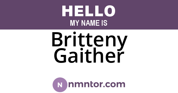 Britteny Gaither