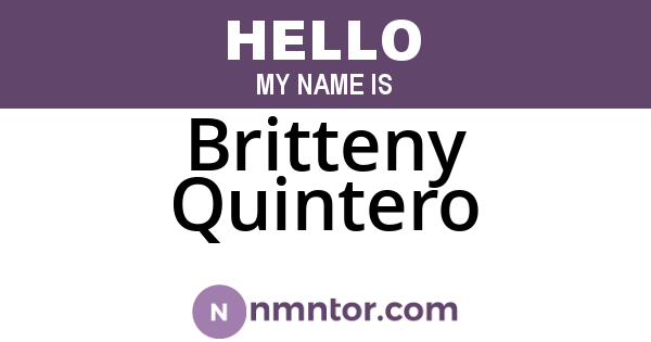 Britteny Quintero
