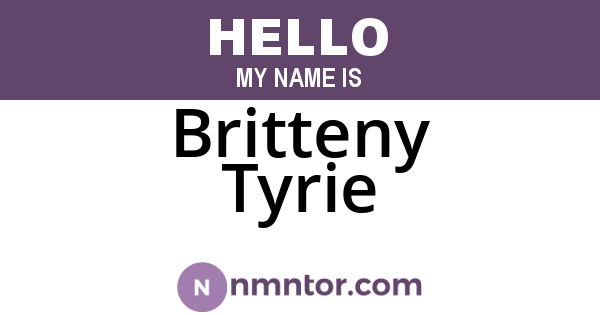 Britteny Tyrie