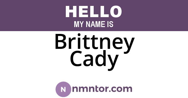 Brittney Cady