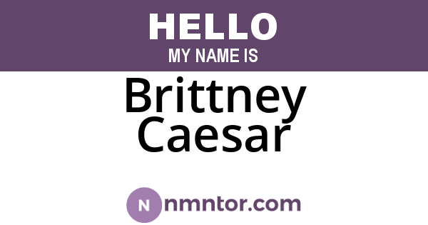 Brittney Caesar