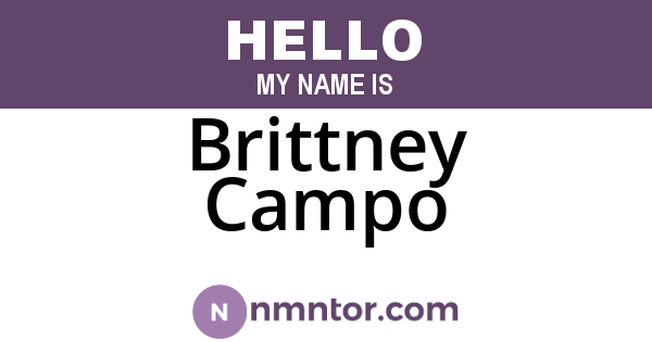 Brittney Campo