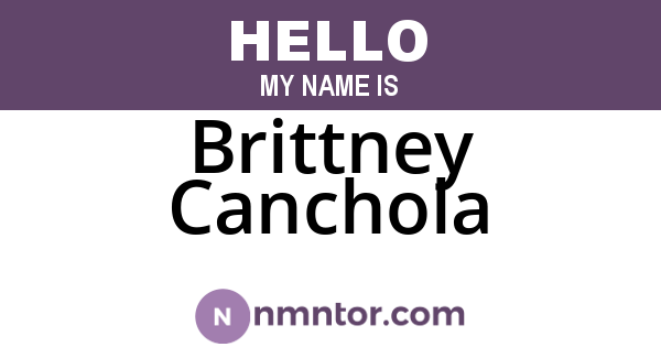 Brittney Canchola