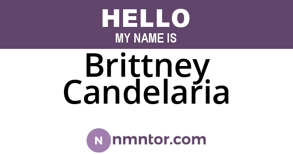 Brittney Candelaria