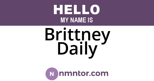 Brittney Daily