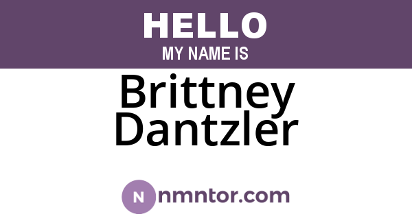 Brittney Dantzler