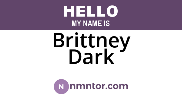 Brittney Dark