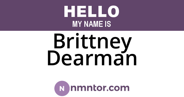 Brittney Dearman