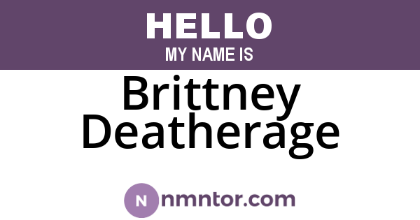 Brittney Deatherage