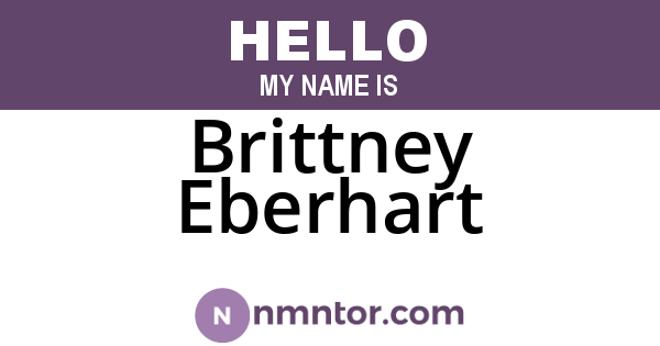 Brittney Eberhart