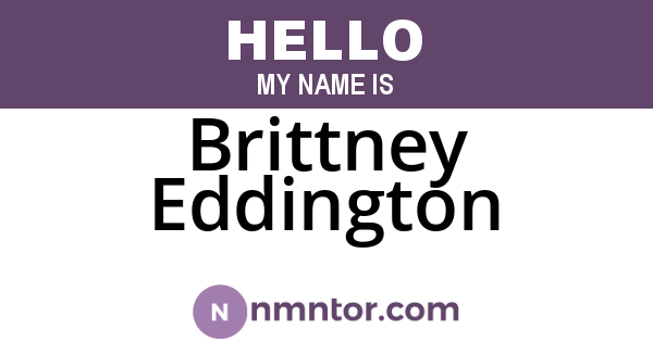 Brittney Eddington
