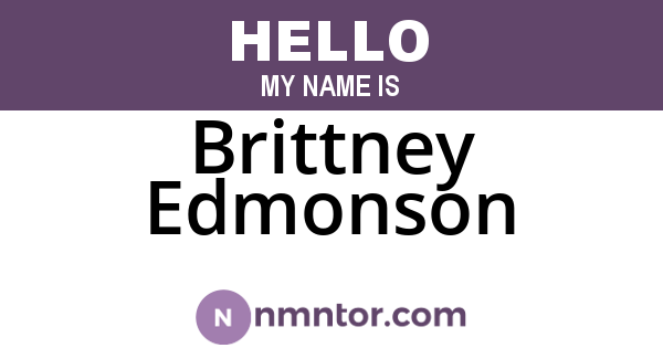 Brittney Edmonson