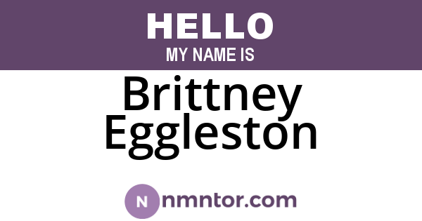 Brittney Eggleston
