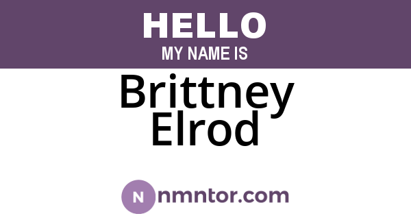 Brittney Elrod