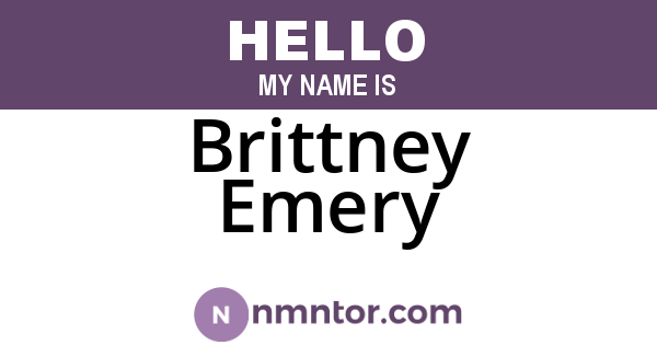 Brittney Emery