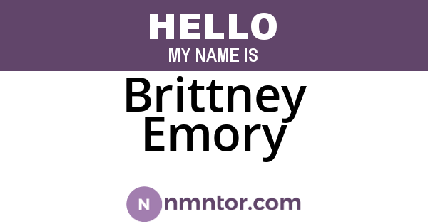 Brittney Emory