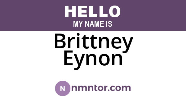 Brittney Eynon