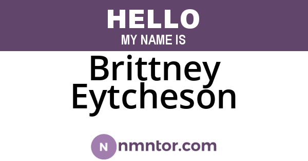 Brittney Eytcheson