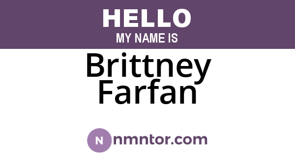 Brittney Farfan