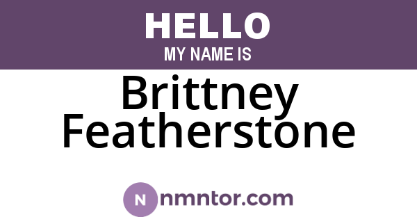 Brittney Featherstone