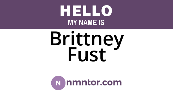 Brittney Fust