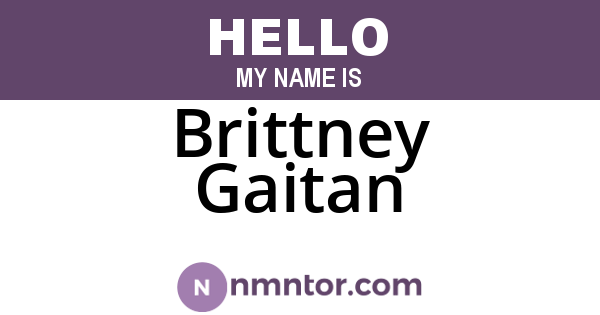 Brittney Gaitan